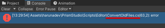 Error caused by ConvertOldFiles.cs
